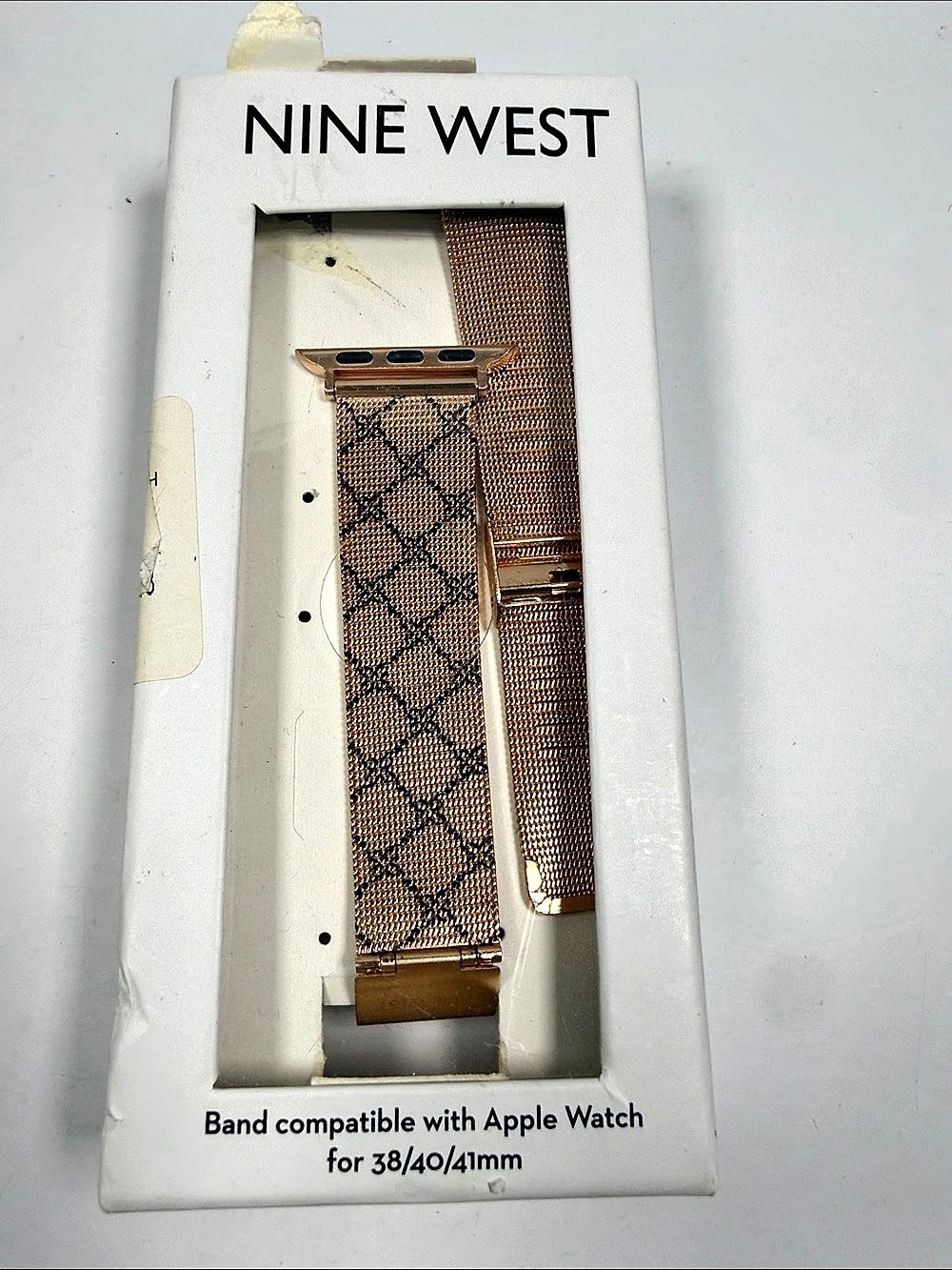 Nine West Apple Watch-Compatible Bands Brown & Gold - Picture 3 of 3